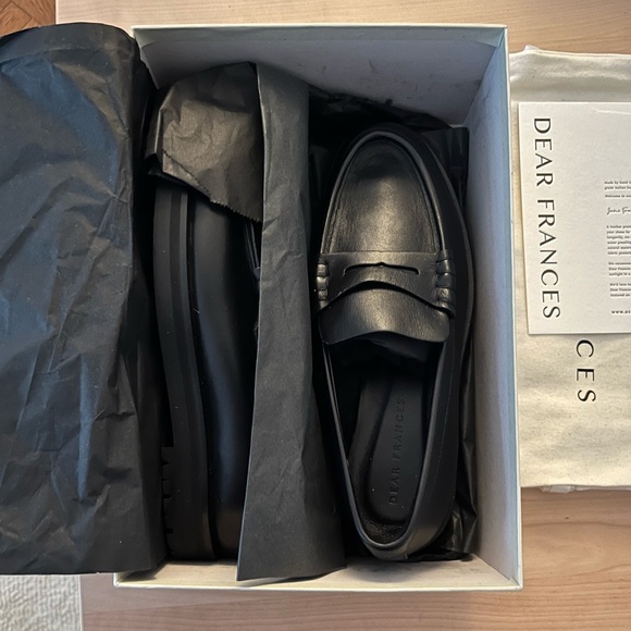 NWT Dear Frances Joss Loafer Black - Picture 2 of 5